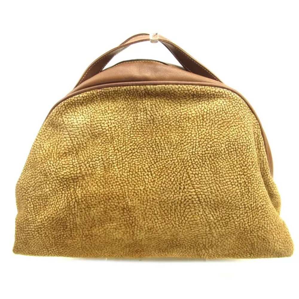 Borbonese Handbag Brown Beige Woman unisex Authentic